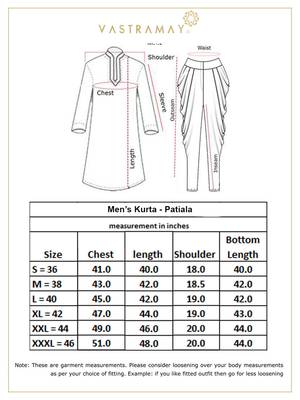 Navy Blue And Cream Georgette Kurta And Patiala Set 5