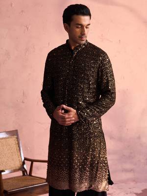  black georgette kurta and patiala set 4