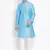 Light Blue Silk Blend Kurta Pyjama Set