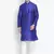 Blue Silk Blend Kurta Pyjama Set