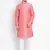 Pink Silk Blend Kurta Pyjama Set