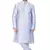 Light Blue Silk Blend Kurta Pyjama Set