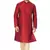Maroon Silk Blend Kurta Pyjama Set