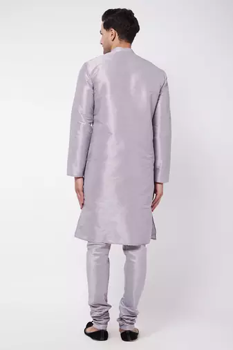 Lavander Silk Blend Kurta Pyjama Set