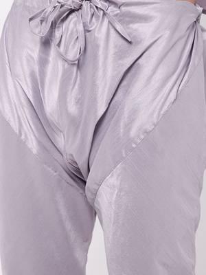 Lavander Silk Blend Kurta Pyjama Set 4