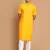 Mustard And White Cotton Blend Kurta Pyjama Set