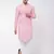 Pink And White Pure Cotton Kurta Pyjama Set