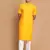 Mustard And White Cotton Blend Kurta Pyjama Set