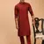 Maroon Viscose Kurta Pyjama Set
