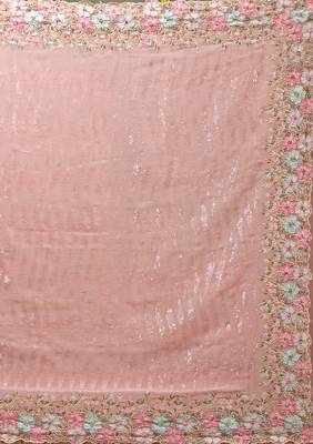 Trendmalls Women Saree Georgette Embroidery With Sequence Saree For Women 6