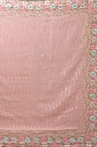 Trendmalls Women Saree Georgette Embroidery With Sequence Saree For Women