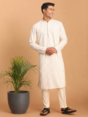 Grey Georgette Kurta And Pyjama Set 1