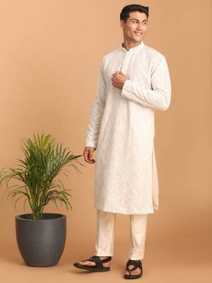 Grey Georgette Kurta And Pyjama Set 2