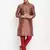 Maroon Silk Blend Kurta Pyjama Set