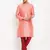 Pink And Maroon Silk Blend Kurta Pyjama Set