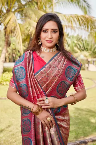 Boutique collection kanjivaram soft silk saree with unstitched blouse