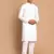 White Pure Cotton Kurta Pyjama Set