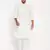 Cream And White Cotton Blend Kurta Pyjama Set