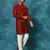 Maroon And Cream Viscose Kurta Pyjama Set
