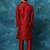 Maroon Silk Blend Kurta Pyjama Set