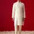Cream Silk Blend Kurta Pyjama Set