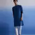 Blue And White Pure Cotton Kurta Pyjama Set