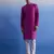 Purple And White Pure Cotton Kurta Pyjama Set