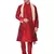 Maroon Silk Blend Kurta, Pyjama & Dupatta Set