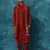 Men'S Maroon Viscose Blend Kurta, Pyjama & Dupatta Set