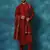 Men'S Maroon Viscose Blend Kurta, Pyjama & Dupatta Set