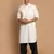 Cream And Black Cotton Blend Pathani Kurta Set