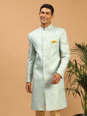 Men'S Brocade Sherwani Only Top 1