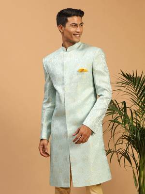Men'S Brocade Sherwani Only Top 2