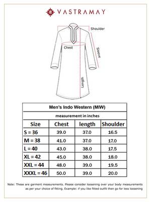 Men'S Cream Viscose Sherwani Only Top 5