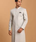 Men'S Grey Sherwani Only Top