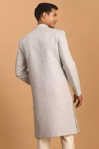 Men'S Grey Sherwani Only Top