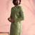 Vastramay men's mint green georgette sherwani only top