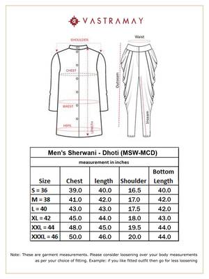 Maroon Silk Blend Sherwani Set 5