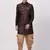 Brown Silk Blend Sherwani Set