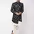 Black And Cream Polyester Lurex Blend Sherwani Set
