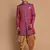 Purple And Rose Gold Silk Blend Sherwani Set