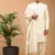 Cream Silk Blend Sherwani Set With Dupatta