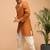 Vastramay men's mustard and cream silk blend sherwani set