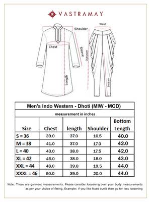 Beige And Brown Silk Blend Sherwani Set 5