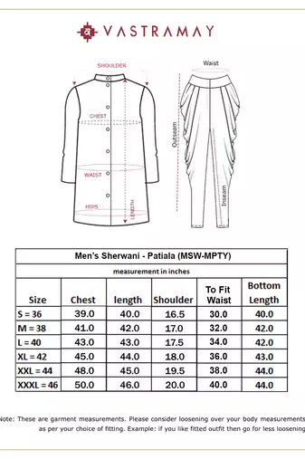  black and cream viscose sherwani set