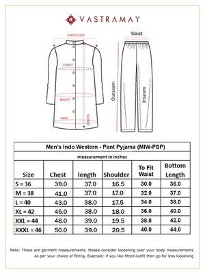 Men'S Maroon And Rose Gold Silk Blend Sherwani Set 5