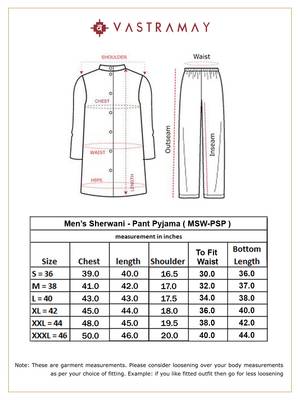 Grey And Cream Cotton Blend Sherwani Set 5