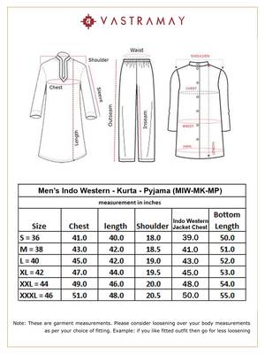 navy blue and pink viscose sherwani set 5