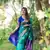 Teal Green Benarasi silk Jacquard Woven Saree Festive Wear