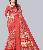 Art Silk Saree With Blouse Piece